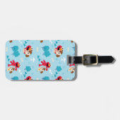 Sesamstraße | Elmo & Tango Muster Gepäckanhänger (Vorderseite horizontal)