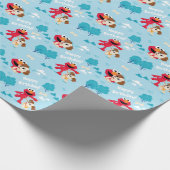 Sesamstraße | Elmo & Tango Muster Geschenkpapier (Ecke)