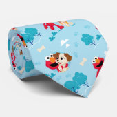 Sesamstraße | Elmo & Tango Muster Krawatte (Gerollt)