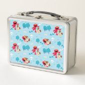 Sesamstraße | Elmo & Tango Muster Metall Brotdose (Vorderseite)