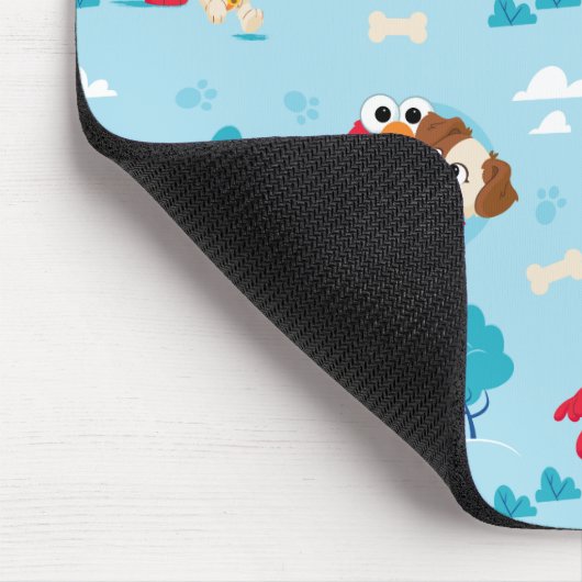 Sesamstraße | Elmo & Tango Muster Mousepad (Ecke)