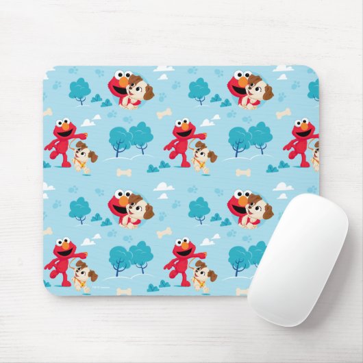 Sesamstraße | Elmo & Tango Muster Mousepad (Mit Mouse)