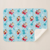 Sesamstraße | Elmo & Tango Muster Sherpadecke (Vorderseite (Horizontal))