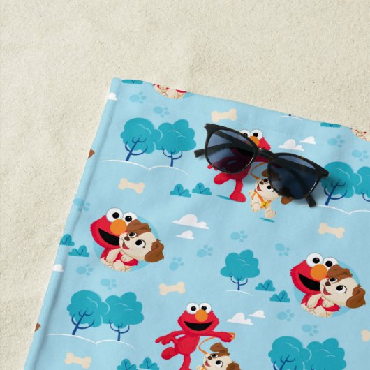 Sesamstraße | Elmo & Tango Muster Strandtuch (Beispiel)