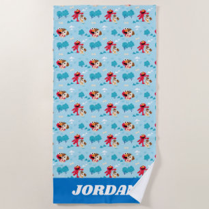 Sesamstraße   Elmo & Tango Muster Strandtuch