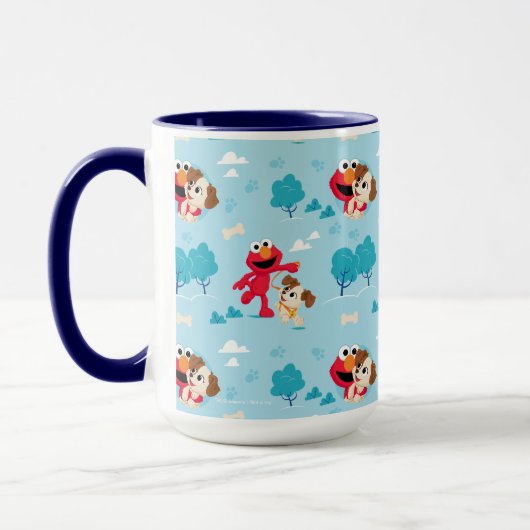 Sesamstraße | Elmo & Tango Muster Tasse (Links)