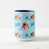 Sesamstraße | Elmo & Tango Muster Tasse (Zentrum)