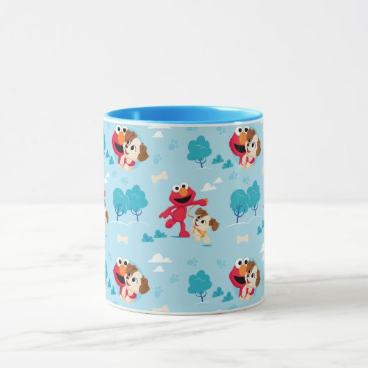 Sesamstraße | Elmo & Tango Muster Tasse (Zentrum)