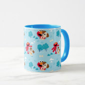 Sesamstraße | Elmo & Tango Muster Tasse (VorderseiteRechts)