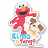 Sesamstraße | Elmo & Tango Running Aufkleber (Vorderseite)