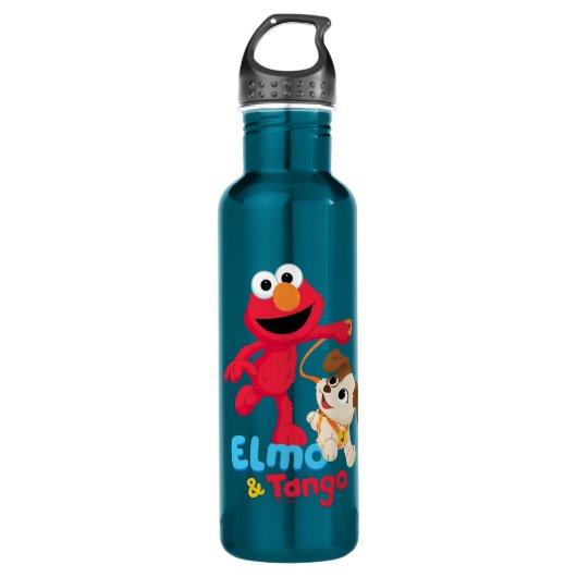 Sesamstraße | Elmo & Tango Running Edelstahlflasche (Vorderseite)