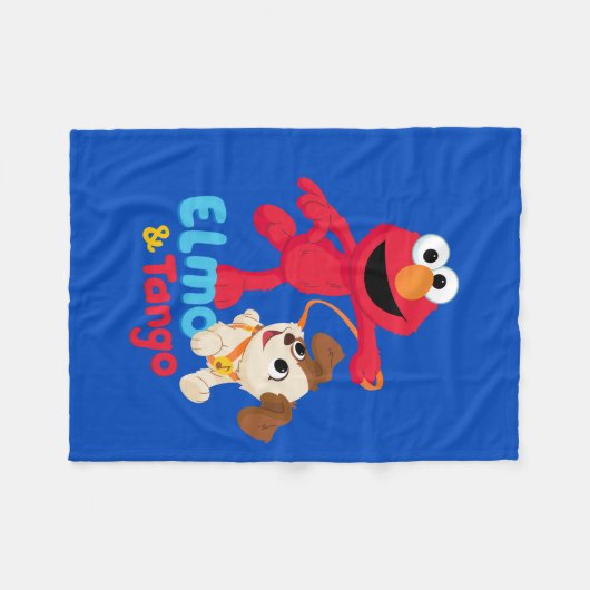 Sesamstraße | Elmo & Tango Running Fleecedecke (Vorderseite (Horizontal))