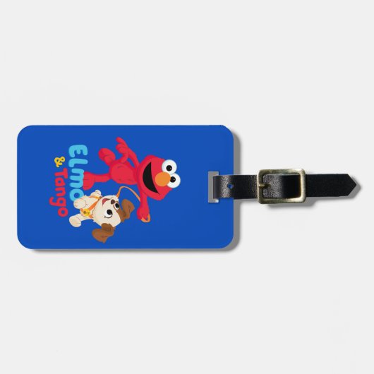 Sesamstraße | Elmo & Tango Running Gepäckanhänger (Vorderseite horizontal)