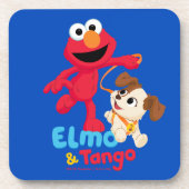 Sesamstraße | Elmo & Tango Running Getränkeuntersetzer (Vorderseite)