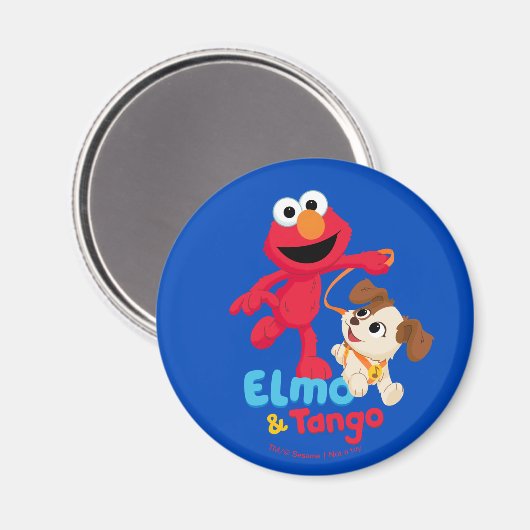 Sesamstraße | Elmo & Tango Running Magnet (Vorderseite/Rückseite)