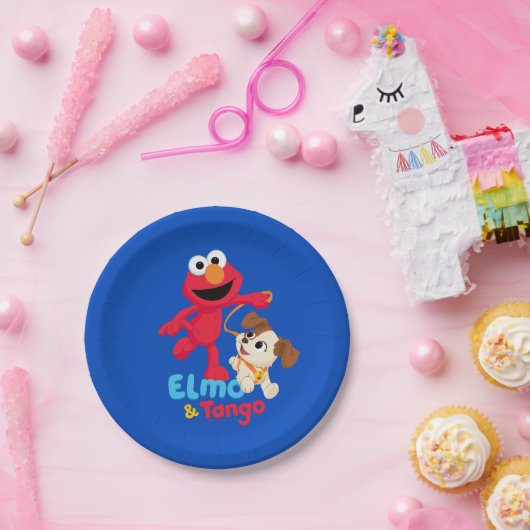 Sesamstraße | Elmo & Tango Running Pappteller (Party)