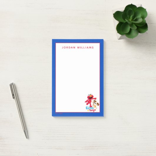 Sesamstraße | Elmo & Tango Running Post-it Klebezettel (Büro)