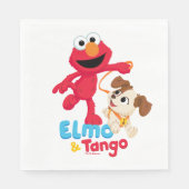 Sesamstraße | Elmo & Tango Running Serviette (Vorderseite)