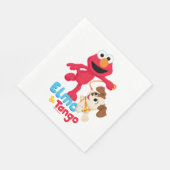 Sesamstraße | Elmo & Tango Running Serviette (Ecke)