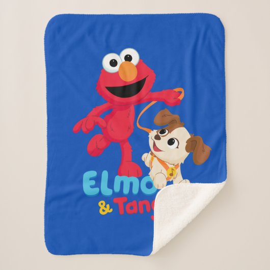 Sesamstraße | Elmo & Tango Running Sherpadecke (Vorderseite)