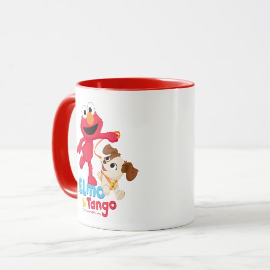 Sesamstraße | Elmo & Tango Running Tasse (Vorderseite Links)