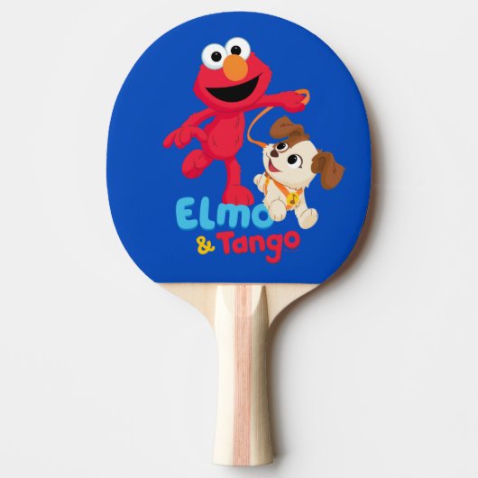 Sesamstraße | Elmo & Tango Running Tischtennis Schläger (Vorderseite)