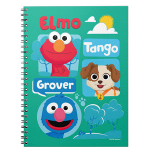 Sesamstraße   Elmo, Tango und Grover Park Grafik Notizblock