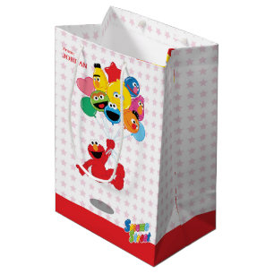 Sesamstraße   Elmo und Pals - Geburtstagsballons Mittlere Geschenktüte