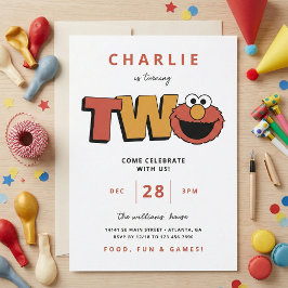Sesamstraße | Elmo - Zweiter Geburtstag Einladung