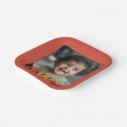 Sesamstraße | Elmo - Zweiter Geburtstag Pappteller (Gewinkelt)