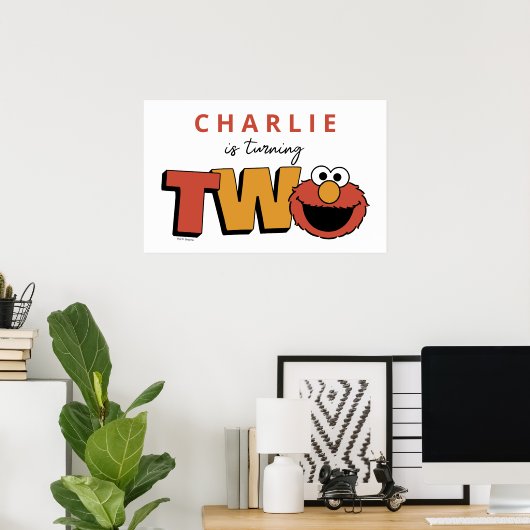 Sesamstraße | Elmo - Zweiter Geburtstag Poster (Heimbüro)