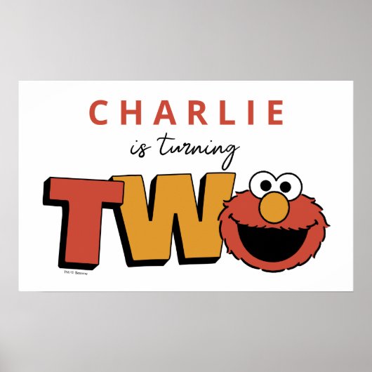 Sesamstraße | Elmo - Zweiter Geburtstag Poster (Vorne)
