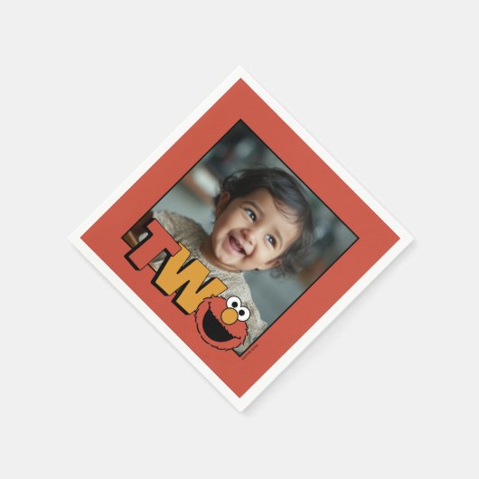 Sesamstraße | Elmo - Zweiter Geburtstag Serviette (Ecke)