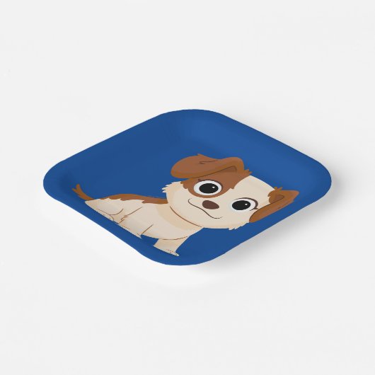 Sesamstraße | Elmo's Puppy Tango Pappteller (Gewinkelt)