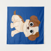 Sesamstraße | Elmo's Puppy Tango Wandteppich (Vorderseite (Horizontal))