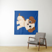 Sesamstraße | Elmo's Puppy Tango Wandteppich (Beispiel (Horizontal))