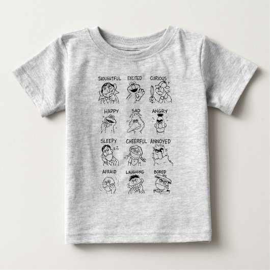 Sesamstraße | Emotionen und Gefühle Baby T-shirt (Vorderseite)