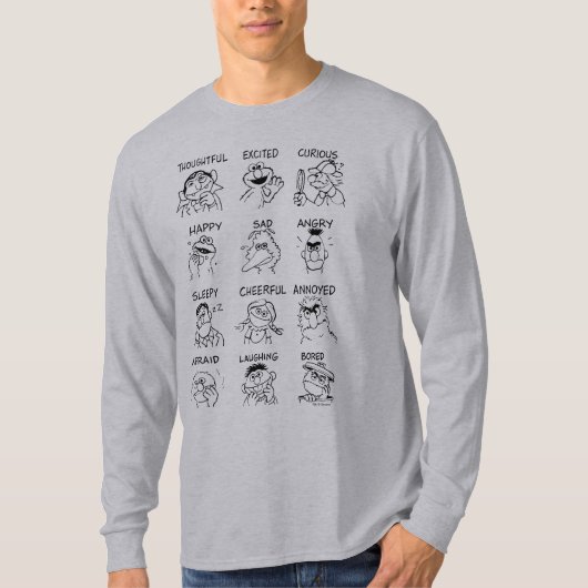 Sesamstraße | Emotionen und Gefühle T-Shirt (Vorderseite)
