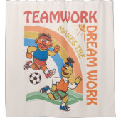 Sesamstraße | Ernie & Bert Teamwork Duschvorhang (Vorderseite)