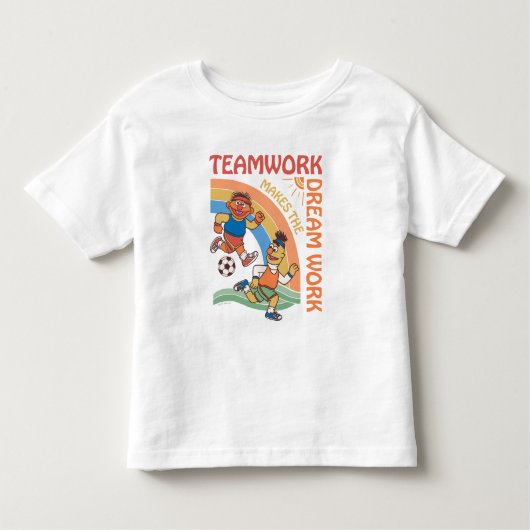 Sesamstraße | Ernie & Bert Teamwork Kleinkind T-shirt (Vorderseite)