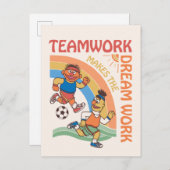 Sesamstraße | Ernie & Bert Teamwork Postkarte (Vorne/Hinten)