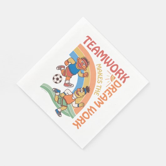 Sesamstraße | Ernie & Bert Teamwork Serviette (Ecke)