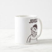 Sesamstraße | Ernie Bright | Name hinzufügen Kaffeetasse (VorderseiteRechts)