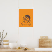 Sesamstraße | Ernie Bright Poster (Küche)