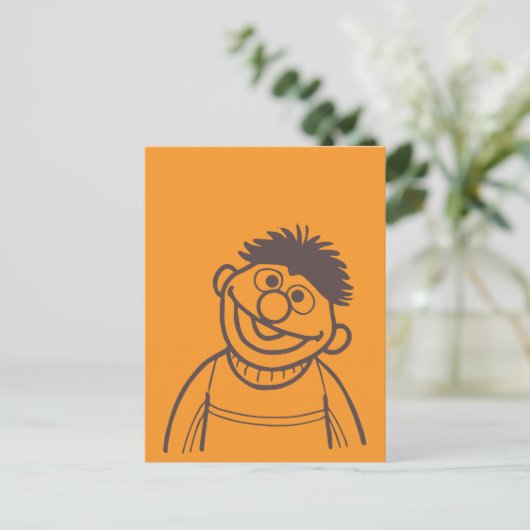 Sesamstraße | Ernie Bright Postkarte (Stehend Vorderseite)