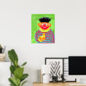 Sesamstraße | Ernie mit Rubber Duckie Poster (Heimbüro)