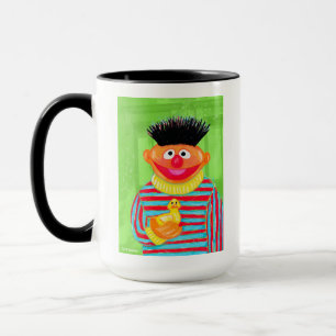 Sesamstraße   Ernie mit Rubber Duckie Tasse