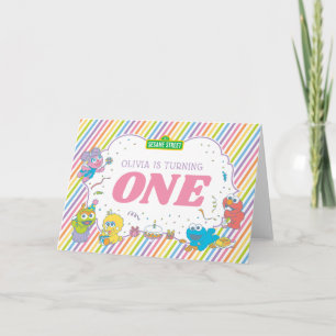 Sesamstraße Erstgeburtstag gestrichen Karte