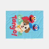 Sesamstraße | Es ist Tango mit Elmo & Grover Fleecedecke (Vorderseite (Horizontal))