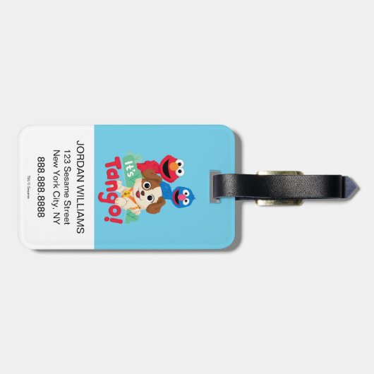 Sesamstraße | Es ist Tango mit Elmo & Grover Gepäckanhänger (Rückseite horizontal)